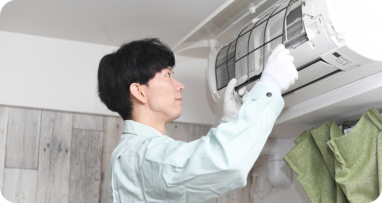 エアコンの清掃イメージ画像